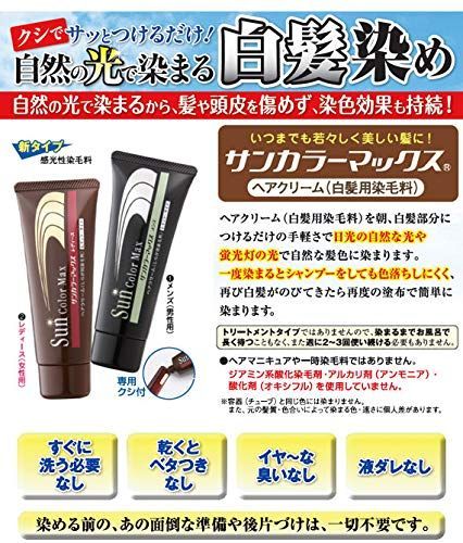 新品 【2個セット】 75g 女性用 サンカラーマックス 白髪染め ケンコー