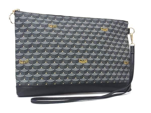 FAURÉ LE PAGE フォレルパージュ レザー クラッチバッグ セカンドバッグ マルチポーチ メンズ グレー系 FT0520