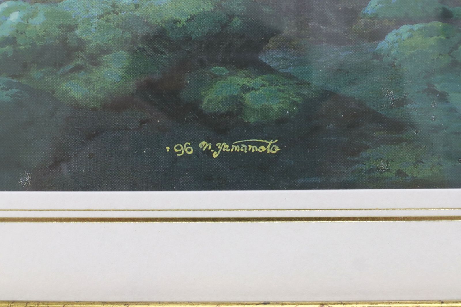 額装 美品 ジブリ もののけ姫 山本二三展 複製原画 宮崎駿 シシ