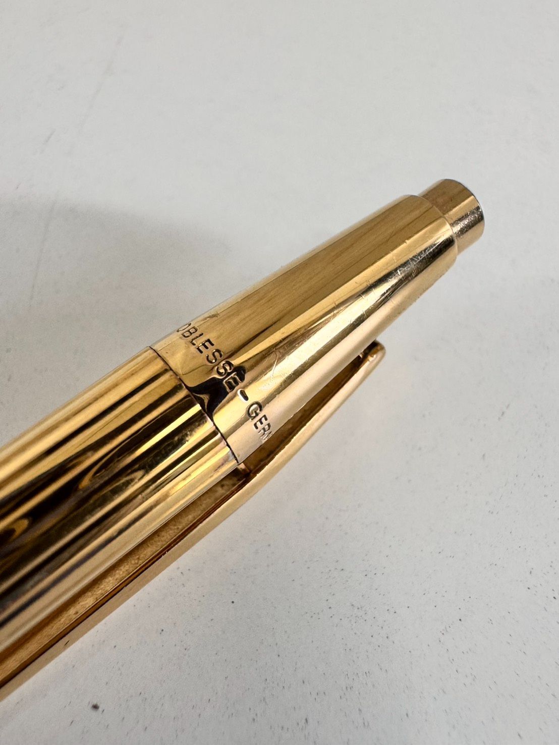 絶対お買い得！ Montblanc モンブラン ノブレス メカニカルペンシル 金張り 筆記具 435