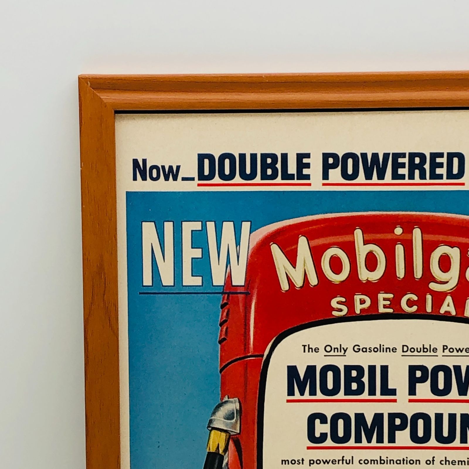 ビンテージ 広告 ポスター フレーム付 『 モービル石油 (MOBILGAS) 』 1950's ※当時物 オリジナル アメリカ 輸入雑貨 ヴィンテージ  アドバタイジング レトロ ( AZ1697 ) - メルカリ