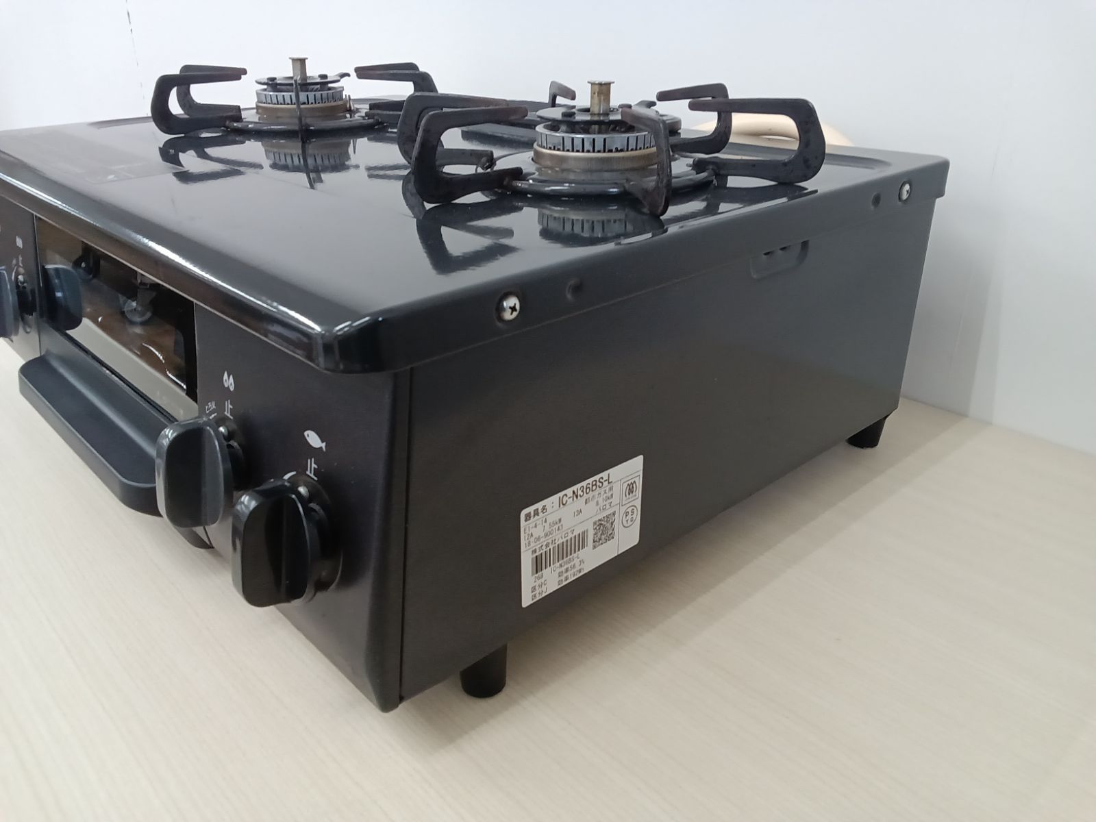 都市ガス】パロマ ガステーブル 18年製 IC-N36BS-L - メルカリ