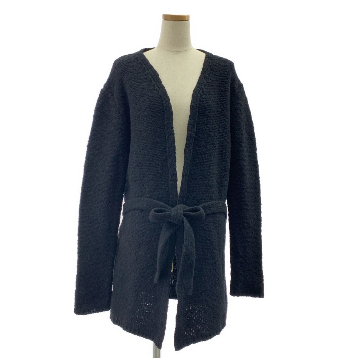 CoSTUME NATIONAL | コスチュームナショナル | ウール ナイロン ベルテッド カーディガン | S | ブラック | メンズ