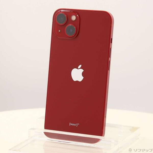 〔 品〕 iPhone13 128GB プロダクトレッド MLNF3J A SIMフリー 258
