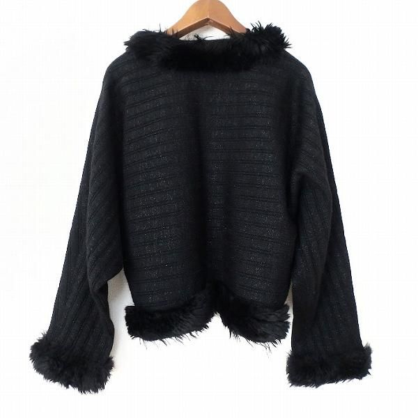 #anc サイトウトヨコ 斉藤都世子 セットアップ 黒系 マルチ ニット 総柄 ノーカラー ツーピース レディース [748757] anc サイトウトヨコ 斉藤都世子 セットアップ ワンピーススーツ