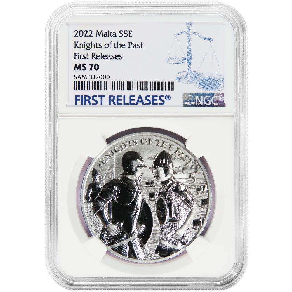 Malta 2025 ?5 1-oz Silver Knights of the Past NGC MS70 FR