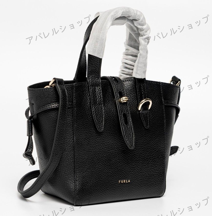 NEW!! FURLA フルラ ミニ トートバッグ FURLA NET 4色 ブラック - メルカリ