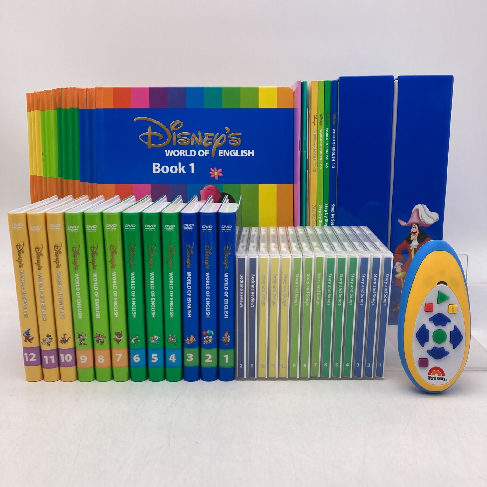 2018年 メインプログラムセット 絵本 CD DVD24枚 新子役 字幕あり ディズニー英語システム DWE Disney ワールドファミリー 401621