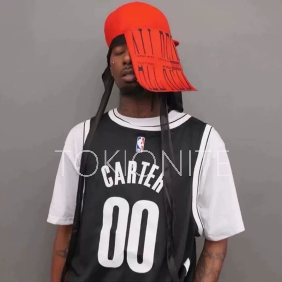 PLAYBOI ファッション Playboi Carti ALL RED OPIUM FITTED HAT