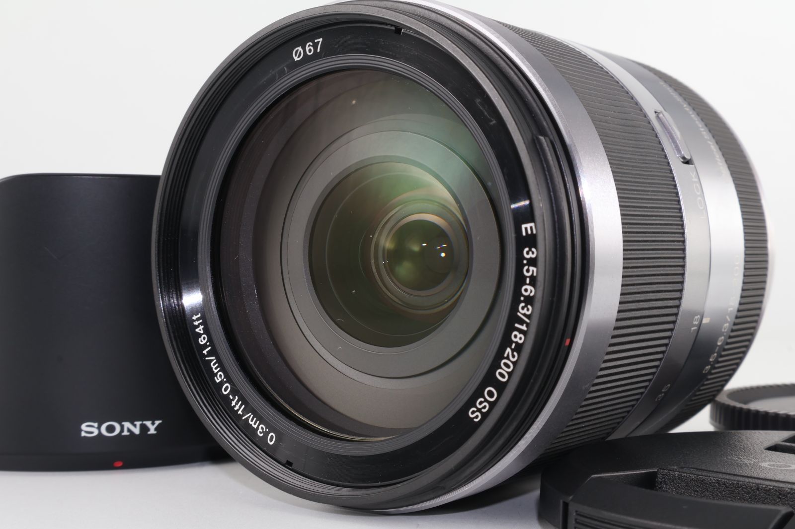 実用美品】SONY E 18-200mm F3.5-6.3 OSS シルバー ズームレンズ 望遠