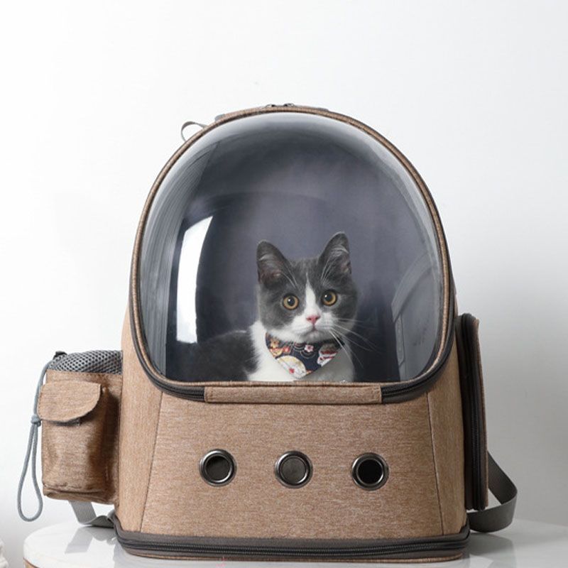 ペットキャリーバッグ 猫 キャリーバッグ 2匹猫収納 大容量 宇宙船型 ペットバッグ ねこ ネコ 犬 リュック 旅行 通院 避難