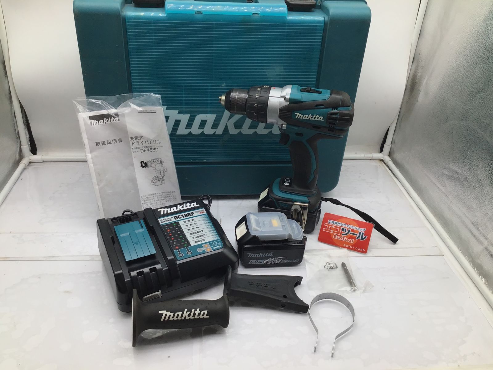 品 Makita|マキタ 18v充電式ドライバドリル DF458DRGX ITHBUED0TGEW エコツール笠寺店 M02