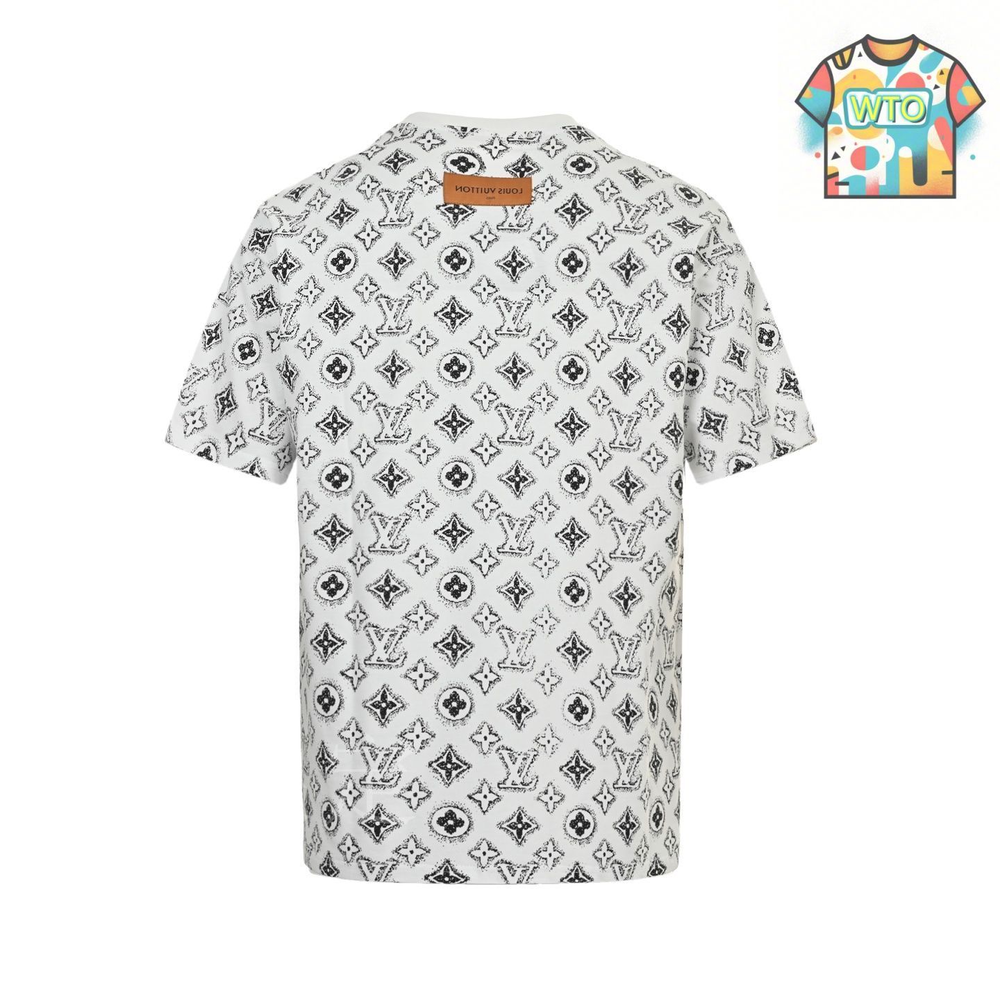 【25SS/シンプルデザイン♪】LouisVuitton Tシャツ 今日特価】Louis Vuitton 25ss バックロゴプリント T シャツ