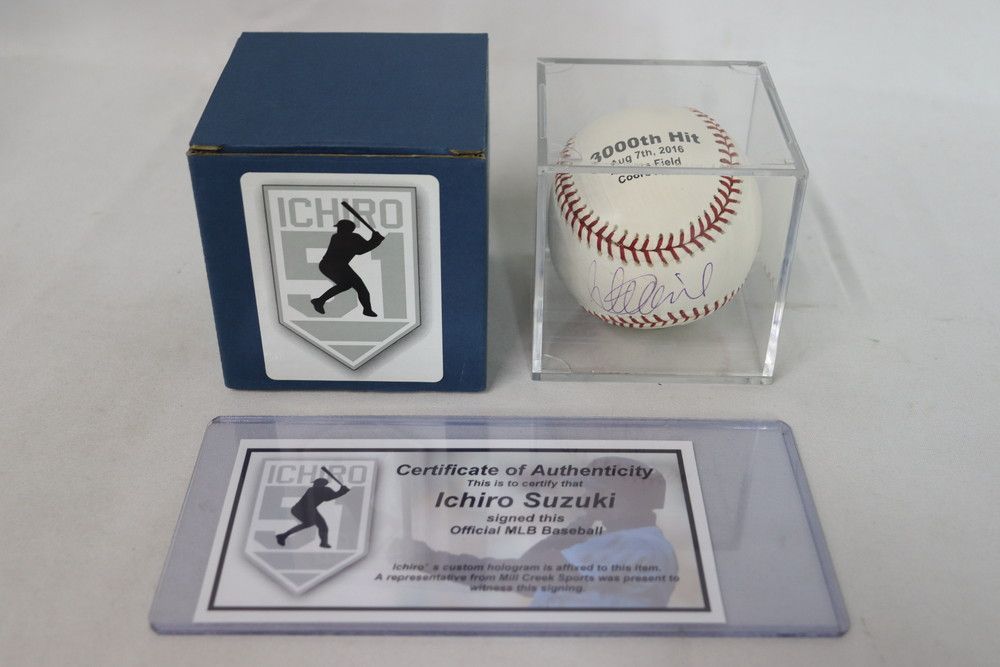 超レア　イチロー　3000th Hit 直筆サイン　ボール ◇ 直筆サイン MLBオフィシャル イチロー選手 3000th Hit 直筆