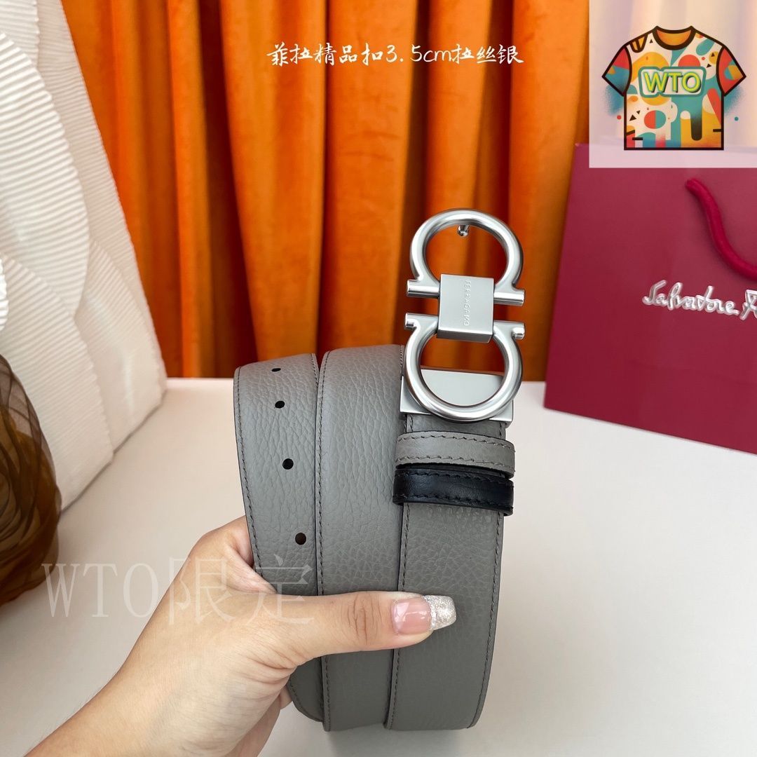 Ferragamo レザー ベルト 2色セット 今日特価】FERRAGAMO フェラガモ ダブルフェイスレザーベルト-2