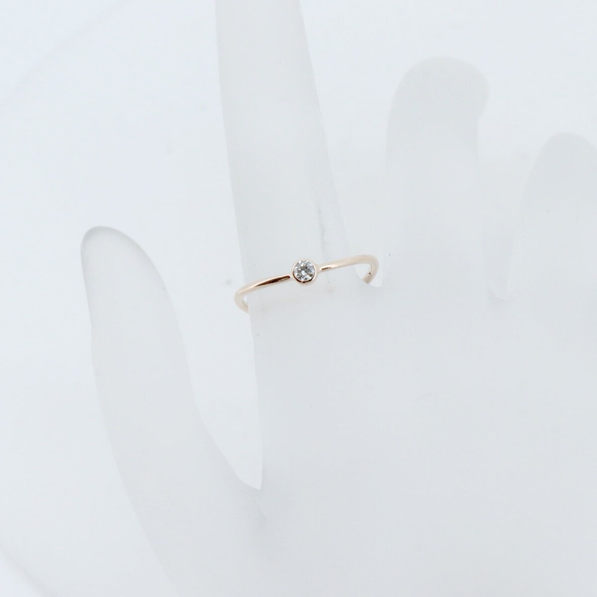 ティファニー ウェーブシングルロウ ダイヤモンド リング 指輪 10号  