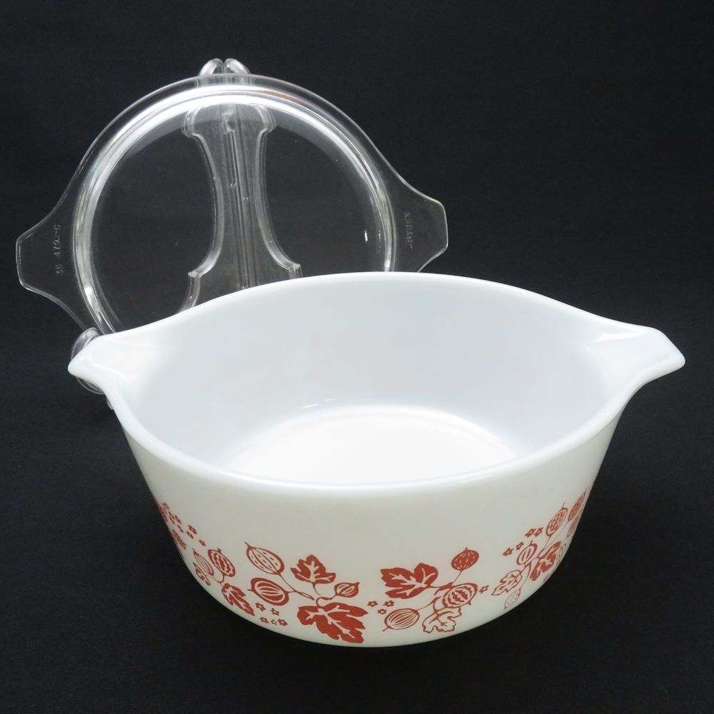 美品 PYREX パイレックス グースベリー キャセロール ミルクガラス 鍋 皿 保存容器 料理 米 USA ヴィンテージ SU7876A2 -  メルカリ