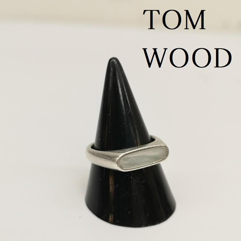 TOM WOOD トムウッド アクセサリー 指輪 シルバー リング Mario Ring White Mother of Pearl マリオ マザーオブ パール SV925 14号