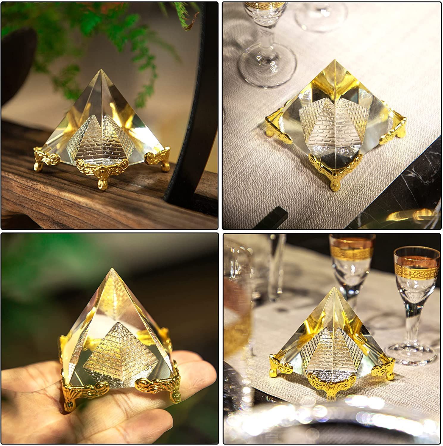☆オルゴナイト☆ H&D 天然 水晶 ピラミッド パワース レゼント インテリア-4
