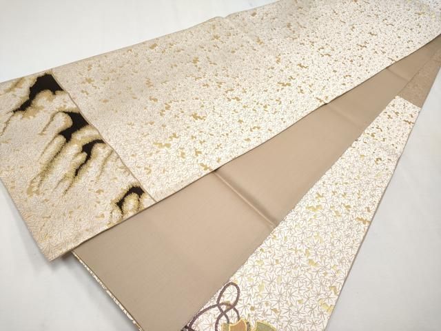 平和屋本店□極上 山口美術織物 皇室 伊勢神宮御用 西陣織 太鼓柄袋帯  