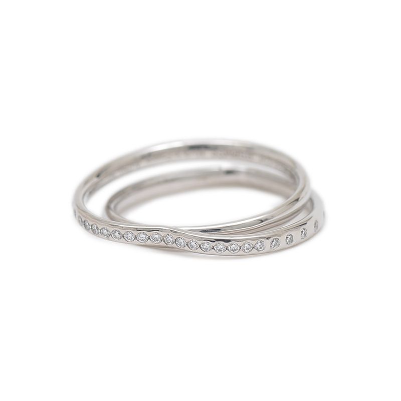 エルメス ヴェルティージュ クール リング K18WG/ダイヤ #50 - メルカリ 