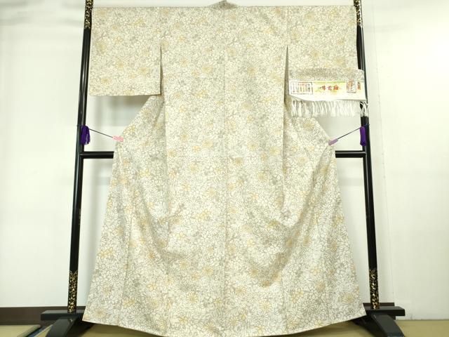 平和屋着物□極上 石川県指定無形文化財 牛首紬 白山工房 手織り 訪問