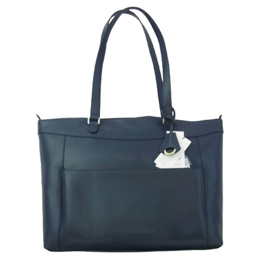 aniary アニアリ 34-02000 G-Film Leather ジーフィルム レザー トートバッグ ネイビー系 新古品 ♥