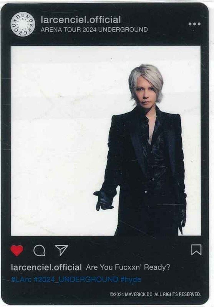 L'Arc～en～Ciel ARENA TOUR 2024 UNDERGROUND デジタル ラル