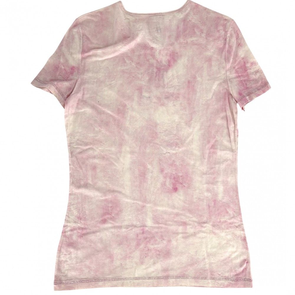 CHANEL カットソー Tシャツ 半袖 ココマーク タイダイ ピンク 40 CHANEL カットソー Tシャツ 半袖 ココマーク タイダイ ピンク 40