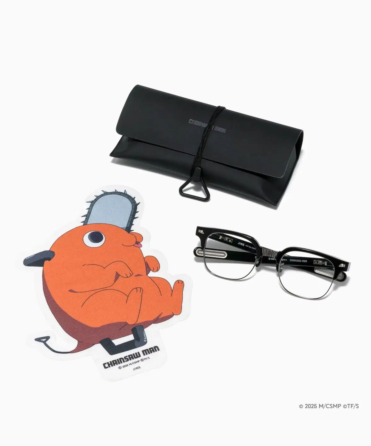 間近| 締め切り チェンソーマン x JINS ジーンズ ブローフレーム メガネ