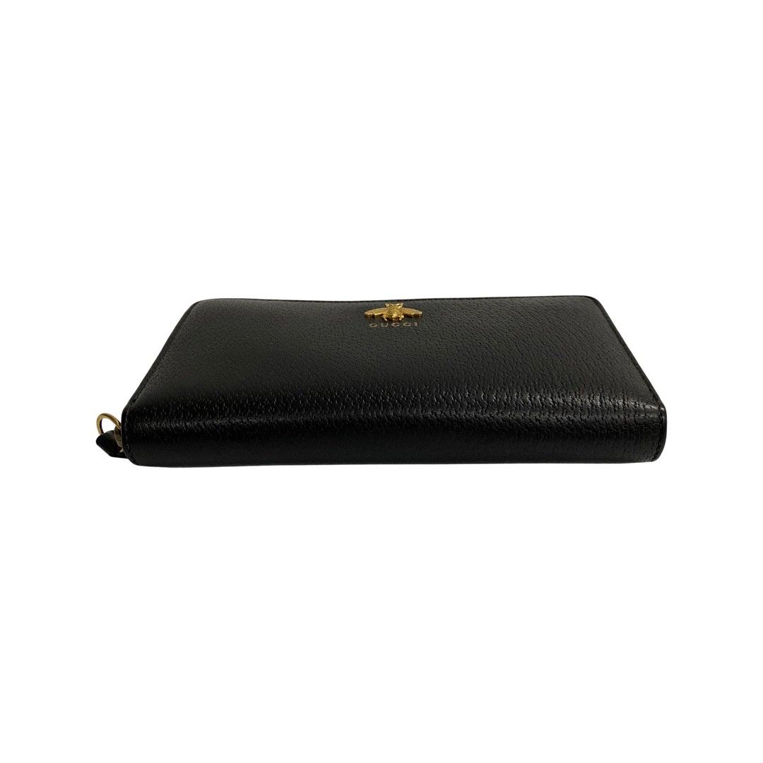★美品★【GUCCI】グッチ アニマリエ Bee ラウンドジップ ブラック GUCCI グッチ 長財布 ラウンドジップ アニマリエ ビー 蜂