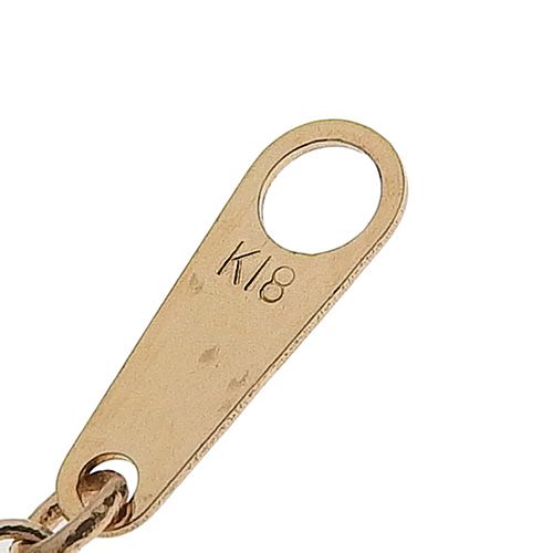 PS0.75/D.44 ピンクサファイア ダイヤ 薔薇 ネックレス K18 ピンク  