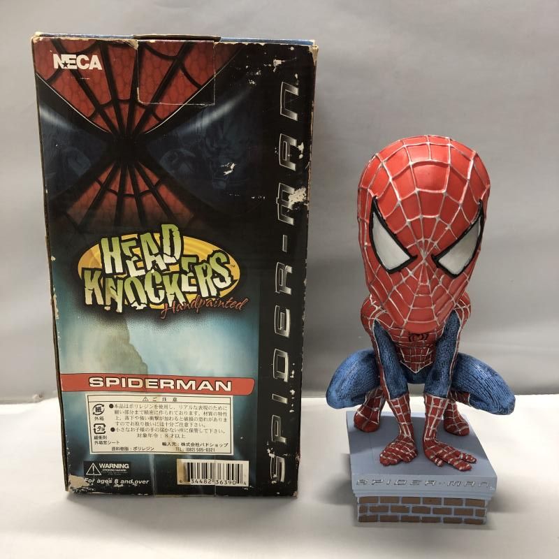 安価 ワタナベ 中古】NECA Head Knocker マーベル スパイダーマン ネカ ヘッド アメコミ