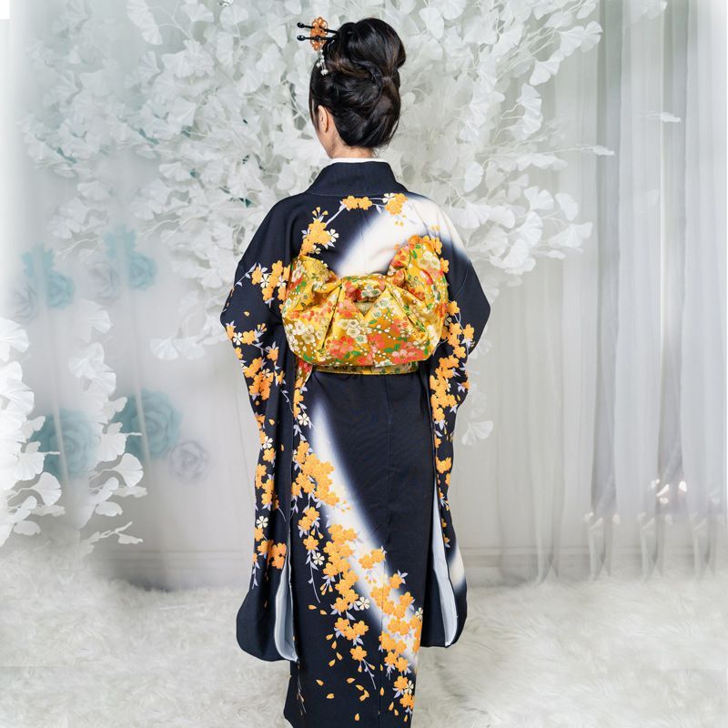 新品 未使用】振袖 着物 セット 大人用 改良型 着付簡単 和装 