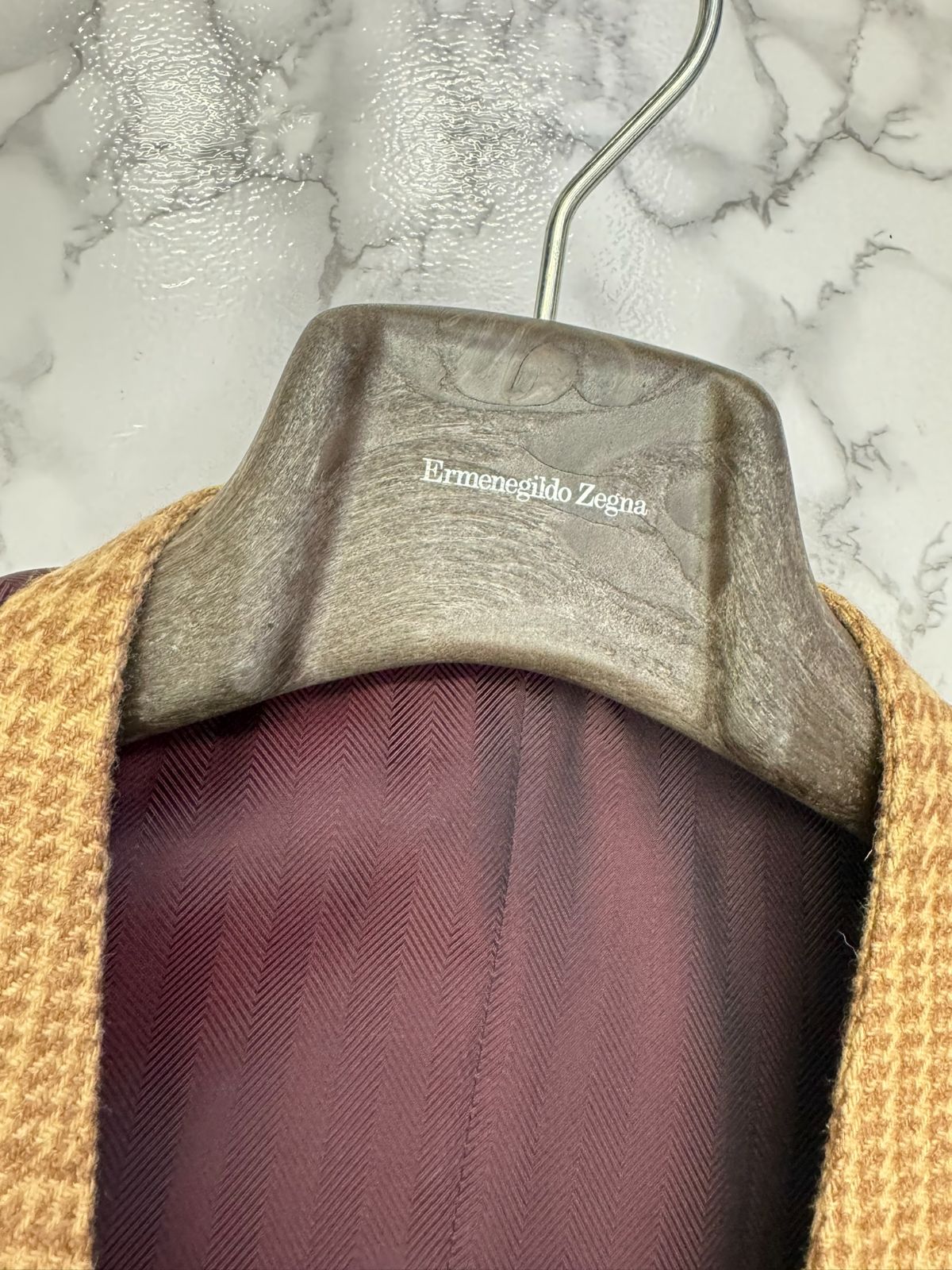 エルメネジルドゼニア Ermenegildo Zegna カシミヤ混 チェック柄 