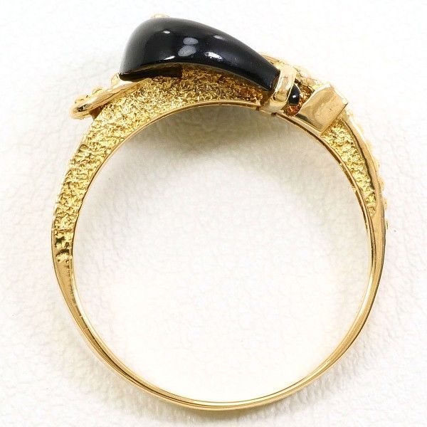 K18YG リング ring 指輪 13号 オニキス 総重量約3.1g