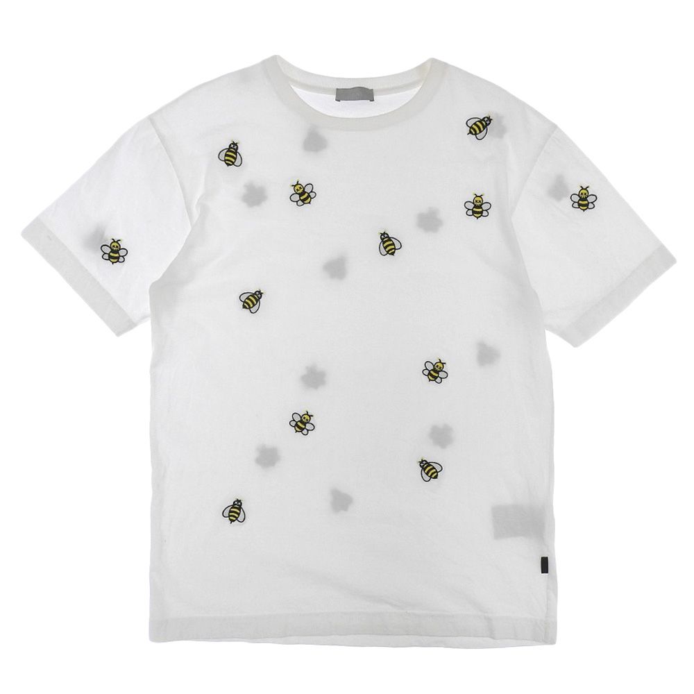 超美品 ディオール Dior 19SS DIOR × KAWS ディオール カウズ KIM JONES キムジョーンズ BEE 蜂 刺繍 総柄 Tシャツ  メンズ XS 44-46前後 - メルカリ