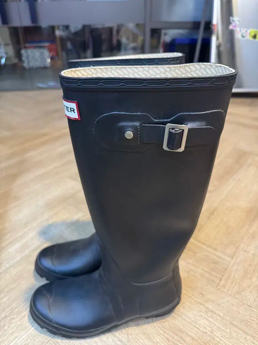 HUNTER レインシューズ UK 5 ブラック HUNTER ブラック 長靴 UK