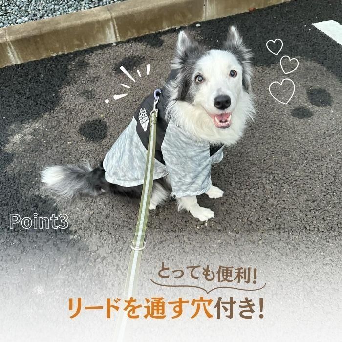 犬服 レインコート 犬用 雨具 レイングッズ おしゃれ 可愛い 撥水機能 小型犬 中型犬 大型犬 防水 着せやすい リード 背中 フード カッパ 調節可能 防水