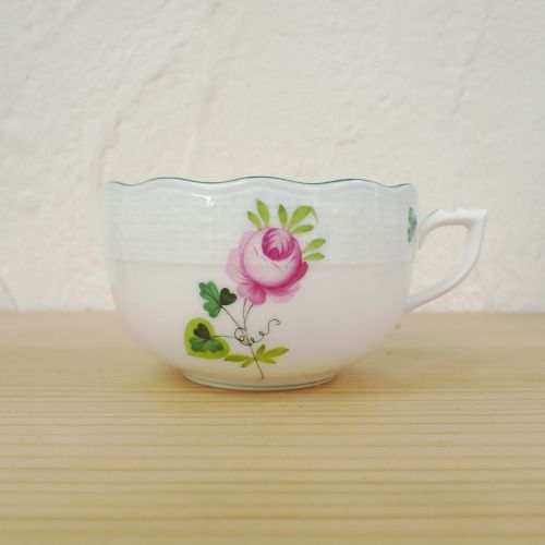 Herend - ヘレンド ウィーンの薔薇 マグカップ&amp;ソーサー ウィーンの薔薇] コーヒーカップ&ソーサー
