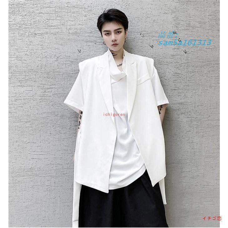 ベスト メンズ ジレベスト 夏 ホスト サマージャケット ノースリーブ 個性的 am5a161313