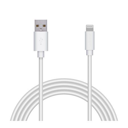 【新品・7営業日以内発送】エレコム ELECOM MPA-MUAL20WH ライトニングケーブル 2m 抗菌 形状記憶 まとまる ホワイト iPhone iPad iPod MPAMUAL20WH【沖縄離島販売不可】