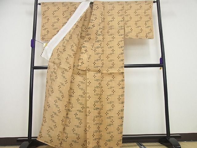 平和屋本店□希少 夏物 喜如嘉の芭蕉布 手積み芭蕉糸100％ 証紙付き