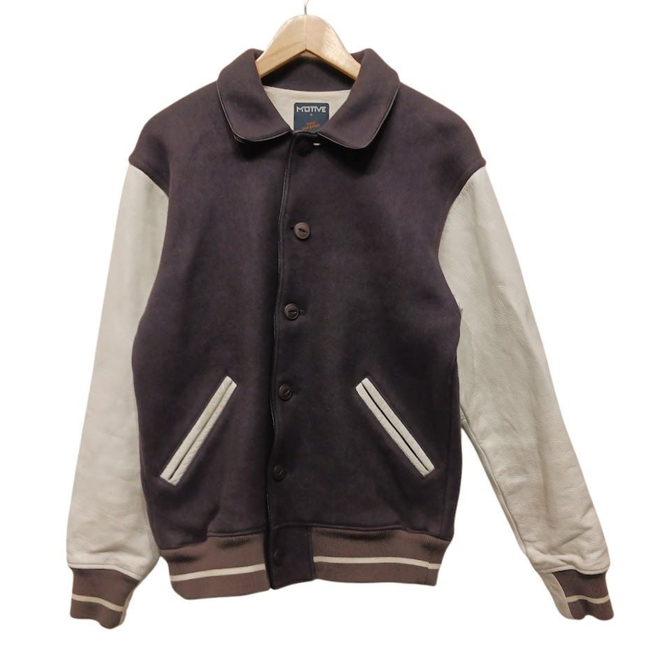 クライミー カウハイド　牛革 袖レザー 切替 スタジャン アワードジャケット クライミー カウハイド 牛革 袖レザー 切替 スタジャン アワード