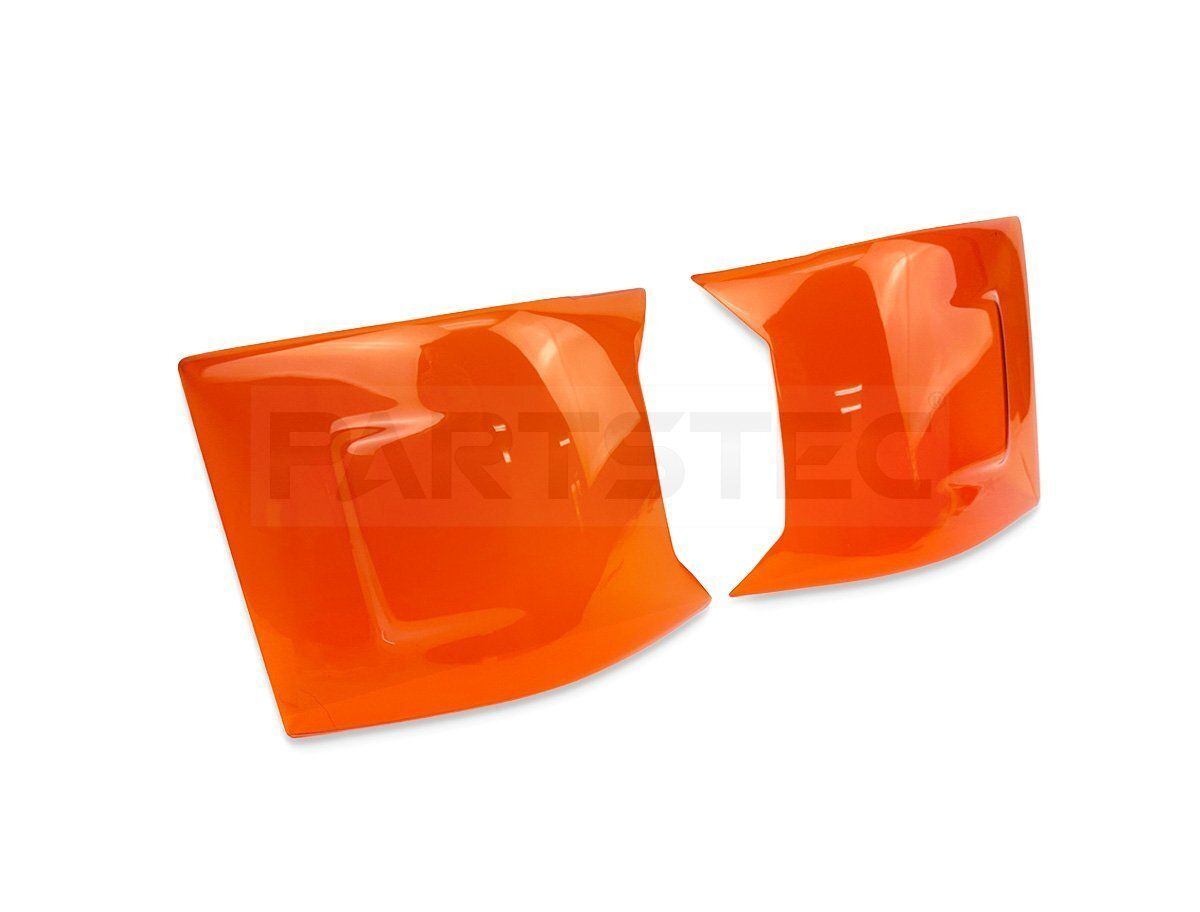 両面テープ付 ハイエース US ルック コーナーレンズ カバー ヘッドライト ウインカー オレンジ アンバー USDM トヨタ 200系 156-96 156-97