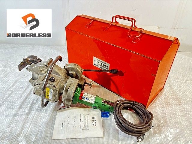 DAIA ダイア 100V 鉄筋冷間直角切断機 ダイアソー SDC-51E ほうき バッグ ケース付き 鉄筋カッター 105870