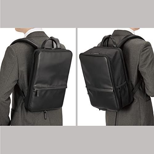 ブラック_~16インチ ナカバヤシ 厚みが変わる パソコンバッグ PCバックパック ～16インチ ブラック Z0527