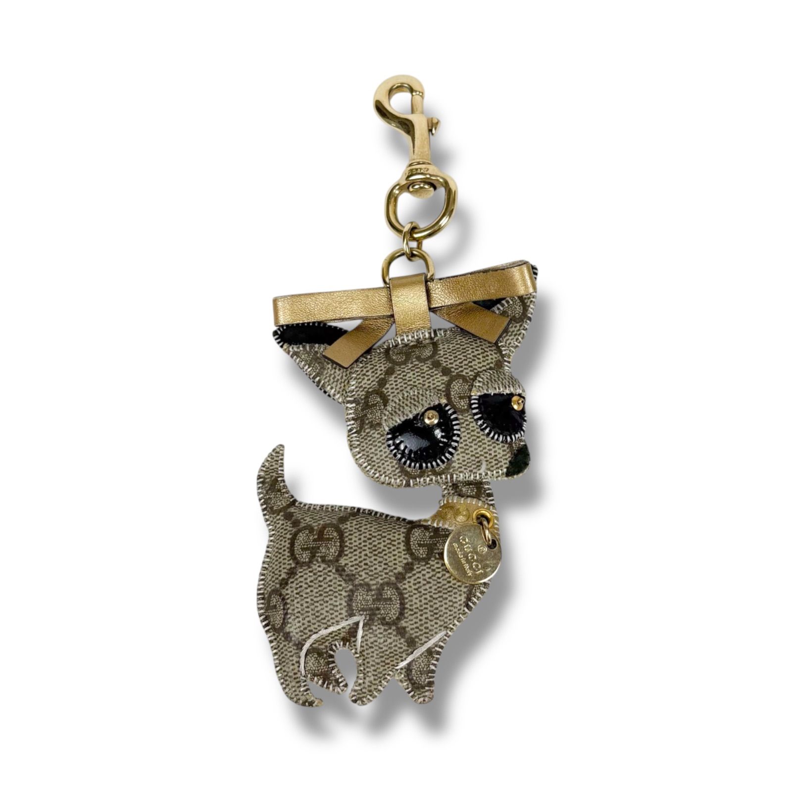 美品❣GUCCIグッチ グッチョリGG柄犬 キーホルダーキーリングバッグチャーム 楽天市場】GUCCI グッチ キーホルダードッグチャーム グッチョリ
