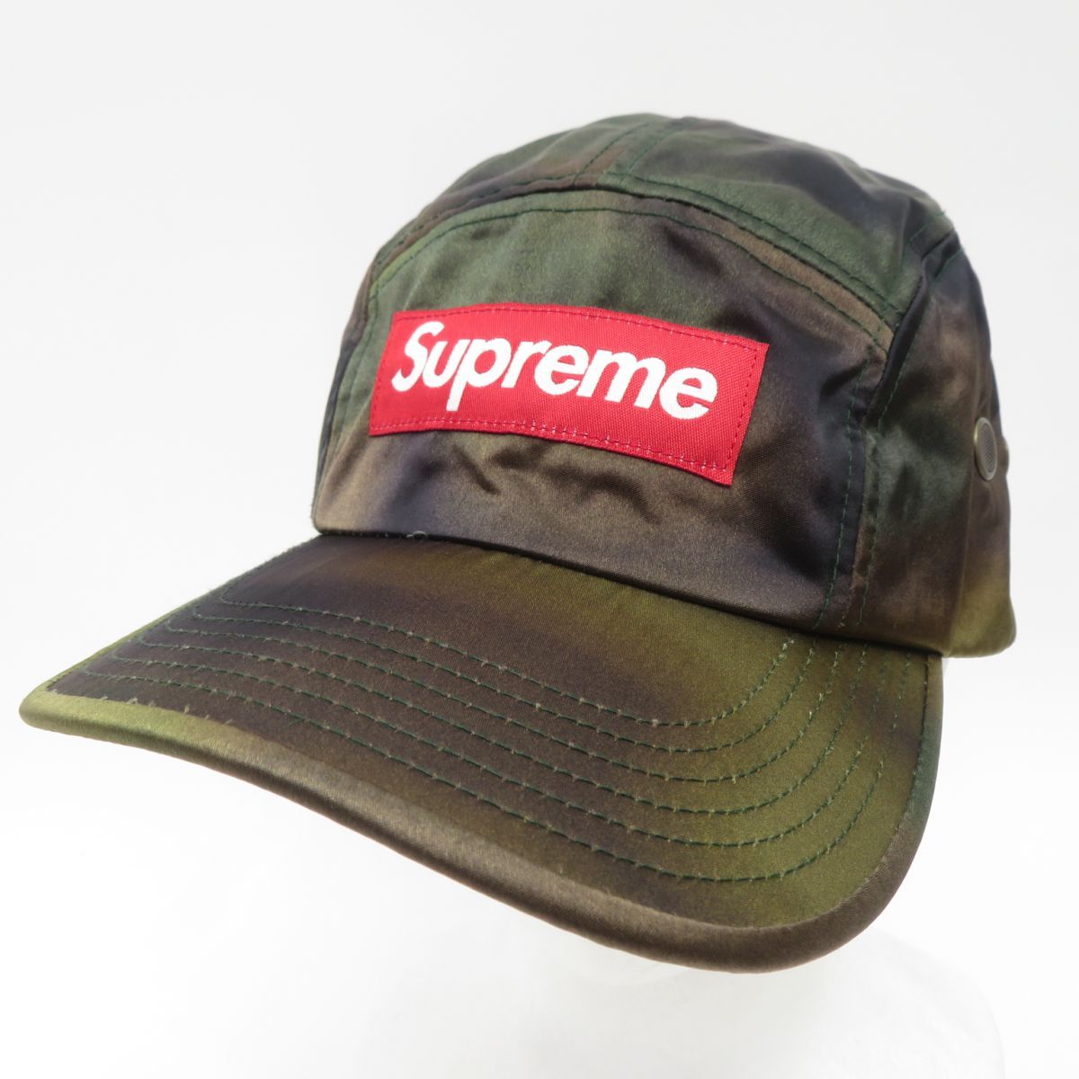 Supreme Washed Satin Camo Camp Cap シュプリーム サテン カモ キャンプ キャップ 帽子 ※中古