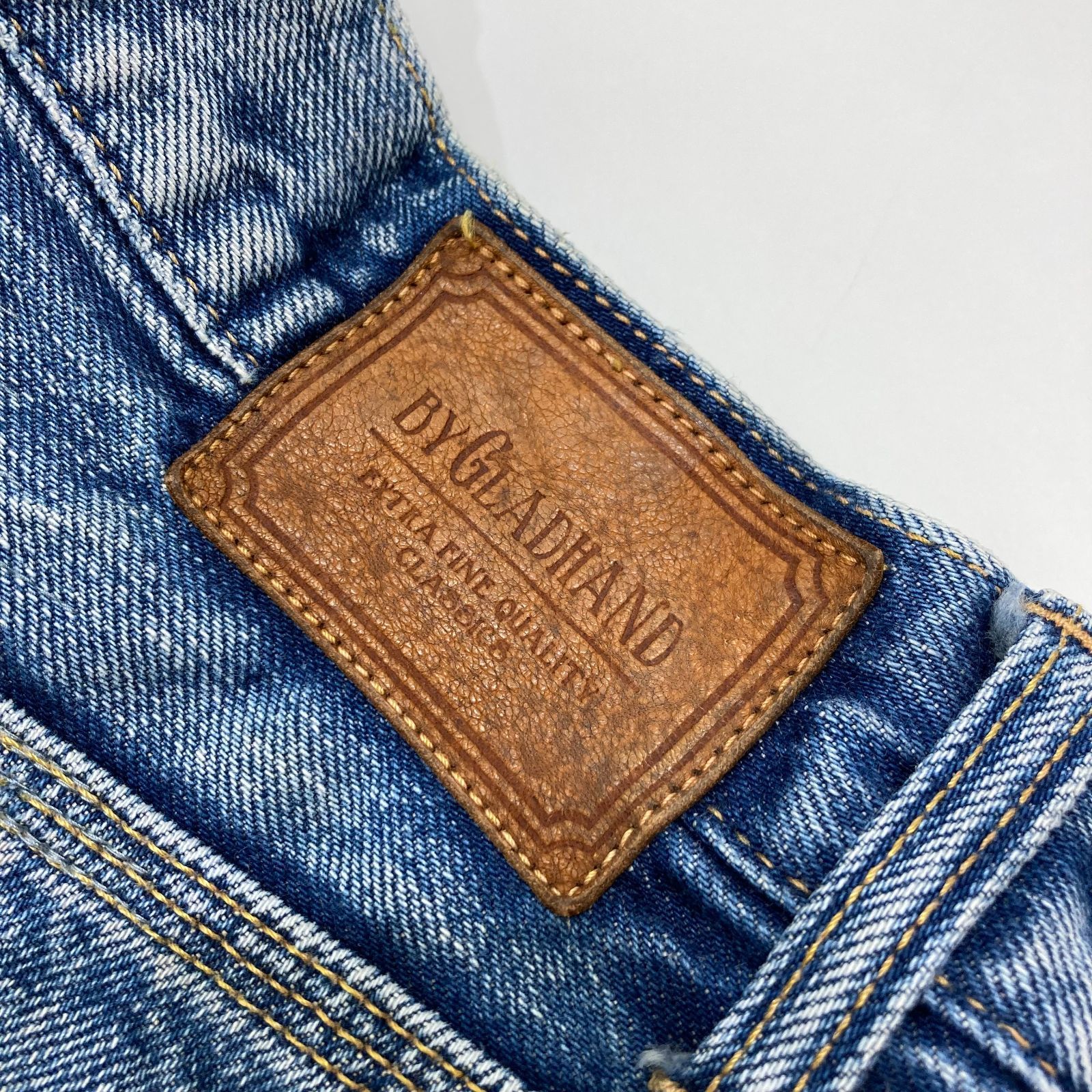 BY GLAD HAND ダメージデニムパンツ BYGH-16-SS-31 インディゴ 32 